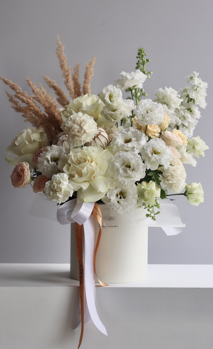 Композиция в шляпной коробке "Мечтатели" Композиция в шляпной коробке "Мечтатели"